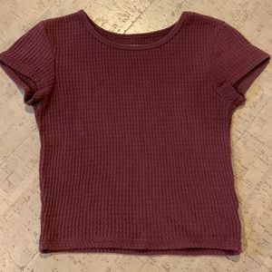 Purple Short Sleeve Top from American Eagle Size XXS